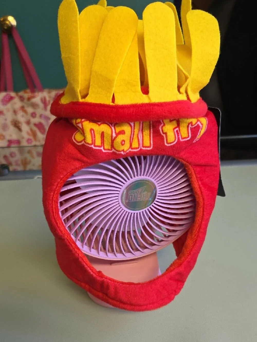 French Fry Hood Pet Costume - Red and Yellow-M/L